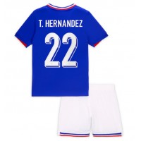 Frankrike Theo Hernandez #22 Hemmatröja Barn EM 2024 Kortärmad (+ Korta byxor)
